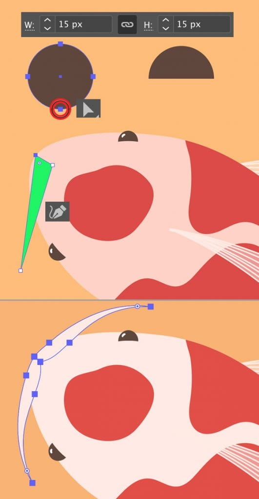 AI绘制彩色锦鲤鱼插图(10) AI绘制彩色锦鲤鱼插图(10)
