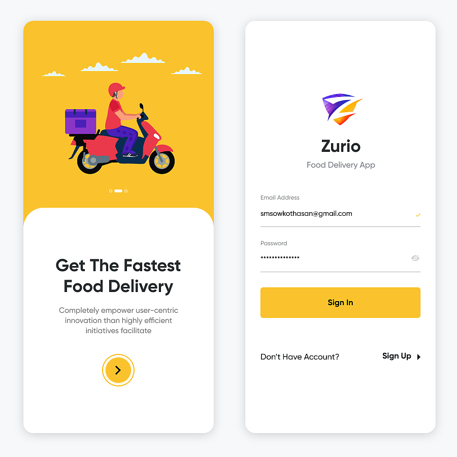 图片[1]-Zurio餐饮外卖美食 App UI界面设计-Deise