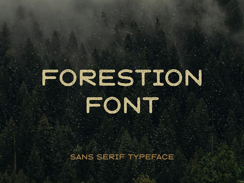 Forestion复古老式英文字体插图 Forestion复古老式英文字体