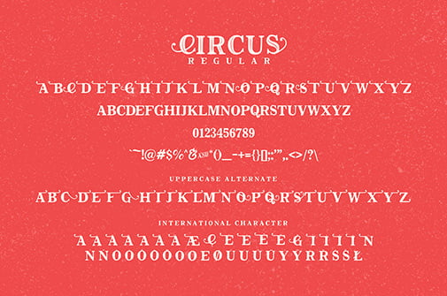 Circus趣味古怪手写复古字体插图(1) Circus趣味古怪手写复古字体
