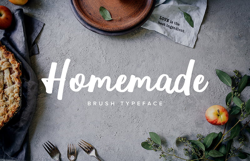 Homemade手写笔刷字体插图 Homemade手写笔刷字体