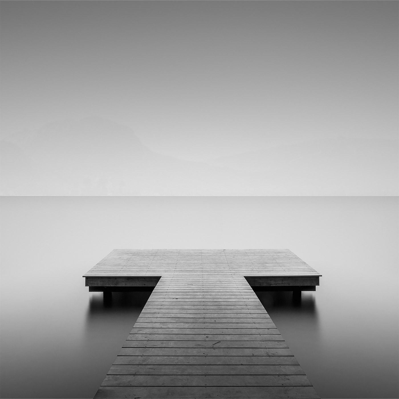 图片[9]-冬季色调：寂静下的湖光黑白照片-Deise