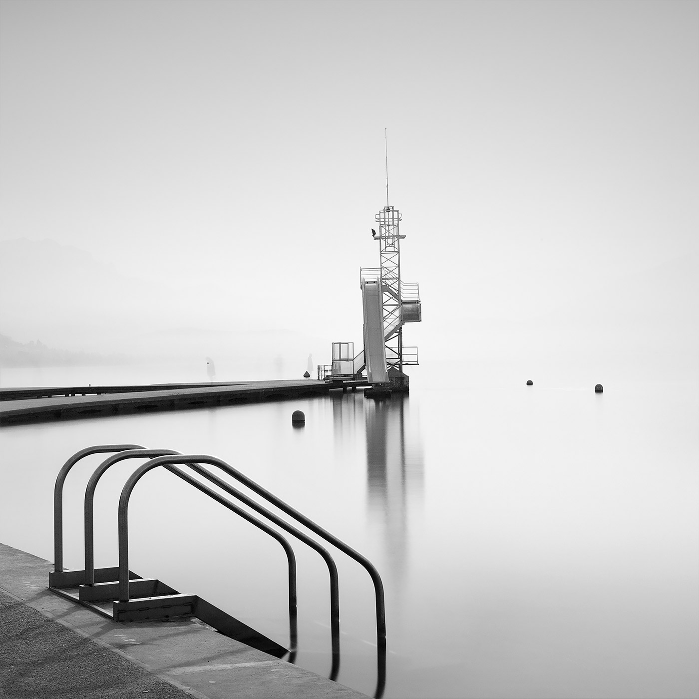 图片[10]-冬季色调：寂静下的湖光黑白照片-Deise