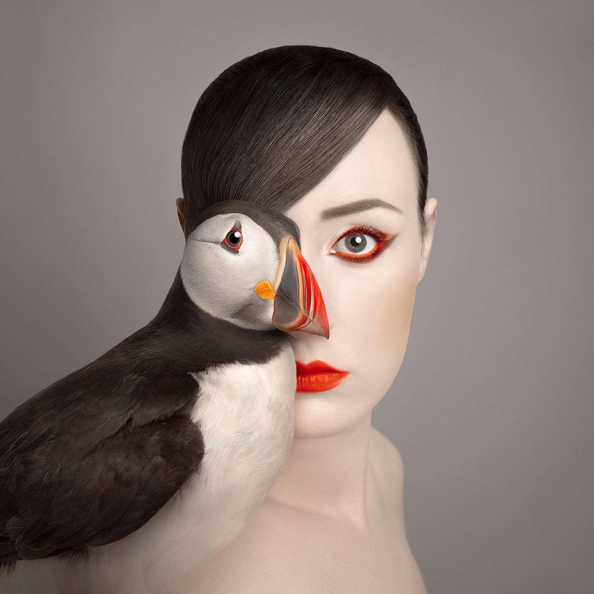 图片[2]-超现实主义的动物自画像与艺术家共享眼睛-Deise