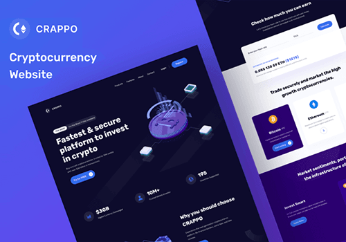 CRAPPO虚拟货币网页设计首页模板