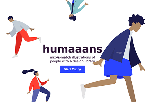Humaaans互联网网页人物场景插画