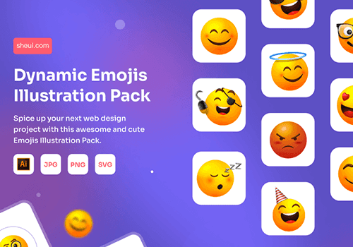 Dynamic Emojis趣味可爱3D表情包