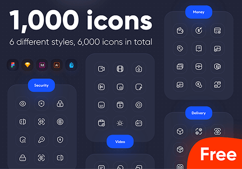 Iconsax：1000 个图标，6 种不同风格