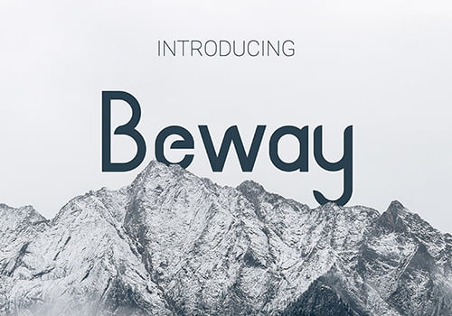 Beway现代品牌艺术字体-经验灵感