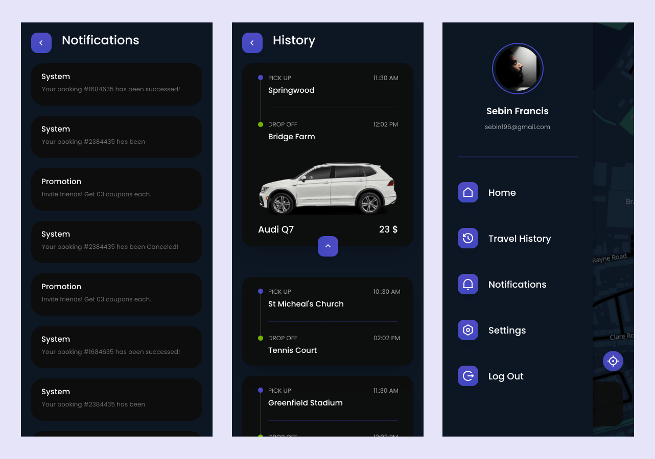 UBER优步打车租车应用App Ui设计插图5