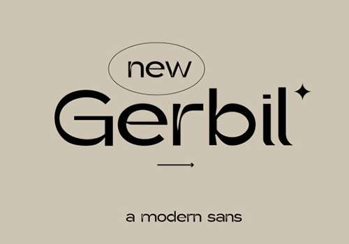 Gerbil 几何无衬线英文字体-经验灵感