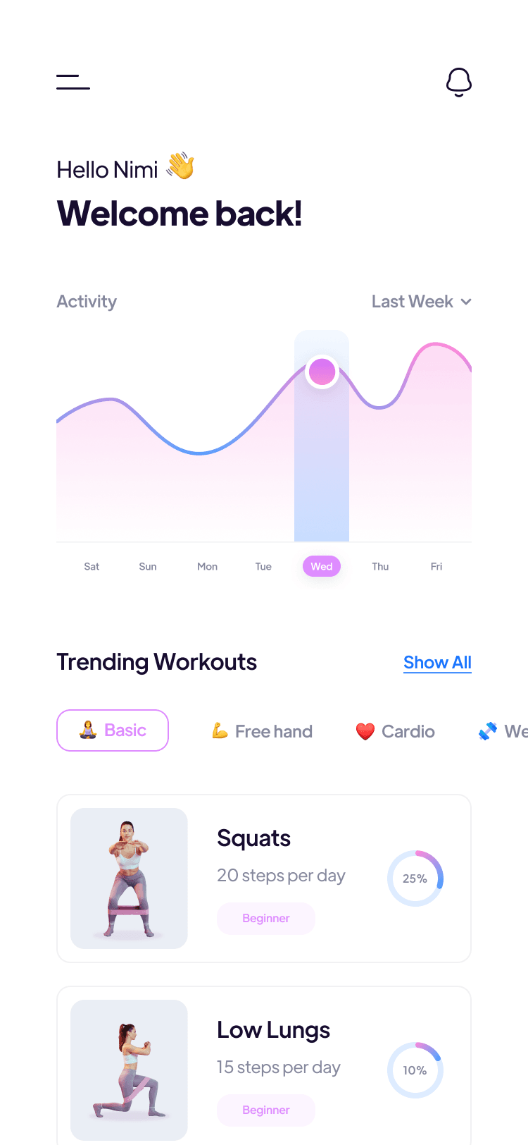 健身运动锻炼应用App Ui界面插图1
