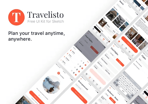 Travelisto 旅行社交应用 UI 界面