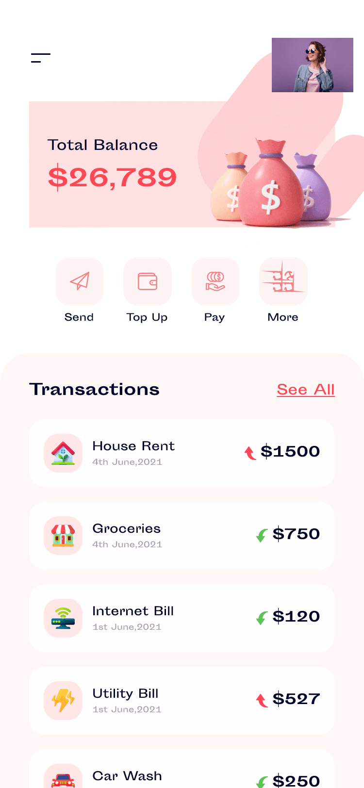 Wallety钱包交易支付应用App Ui界面插图3