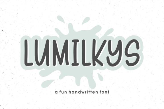 图片[1]-Lumilkys 有趣的手写英文字体-经验灵感