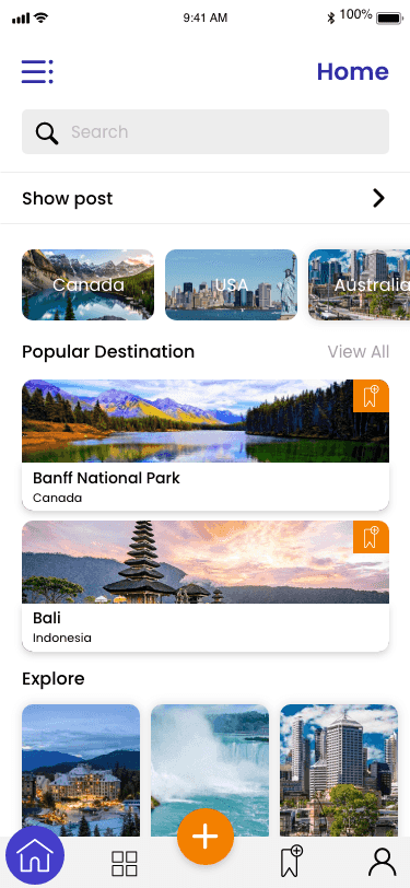 图片[3]-Travel-旅行社交分享平台APP UI界面设计-经验灵感