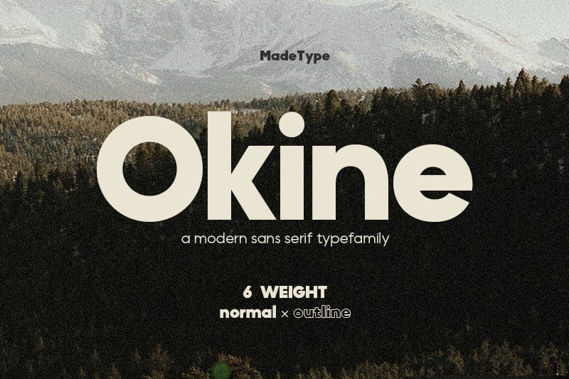 图片[1]-Okine Sans：现代无衬线字体家族-经验灵感