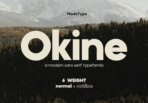 Okine Sans：现代无衬线字体家族-经验灵感