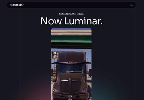 Luminar汽车技术公司网站-得设创意-Deise