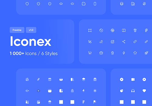 Iconex：1000多个项目图标-得设创意-Deise