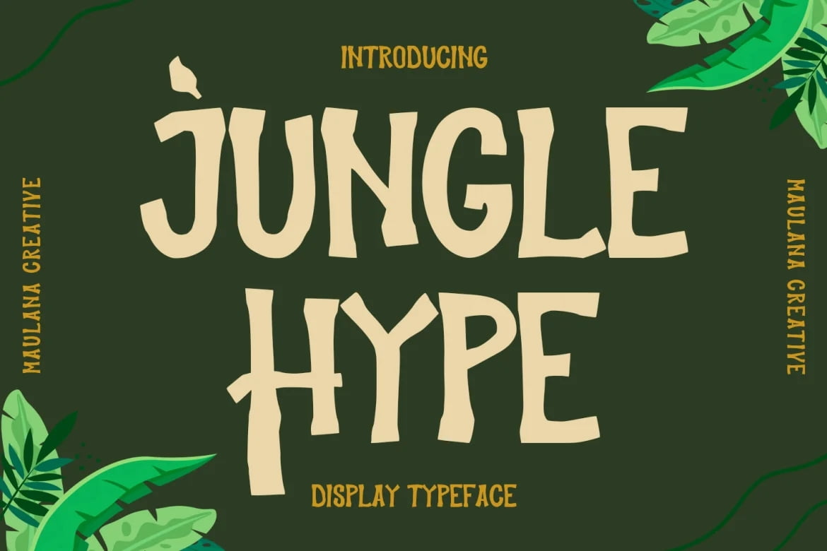 Jungle Hype创意趣味艺术英文字体插图