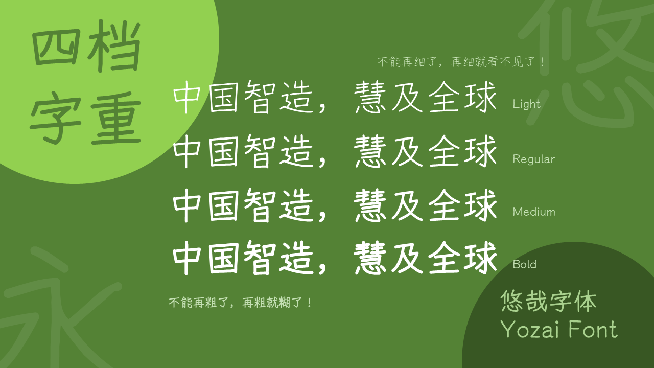 悠哉字体-个性手写风格的免费中文字体插图