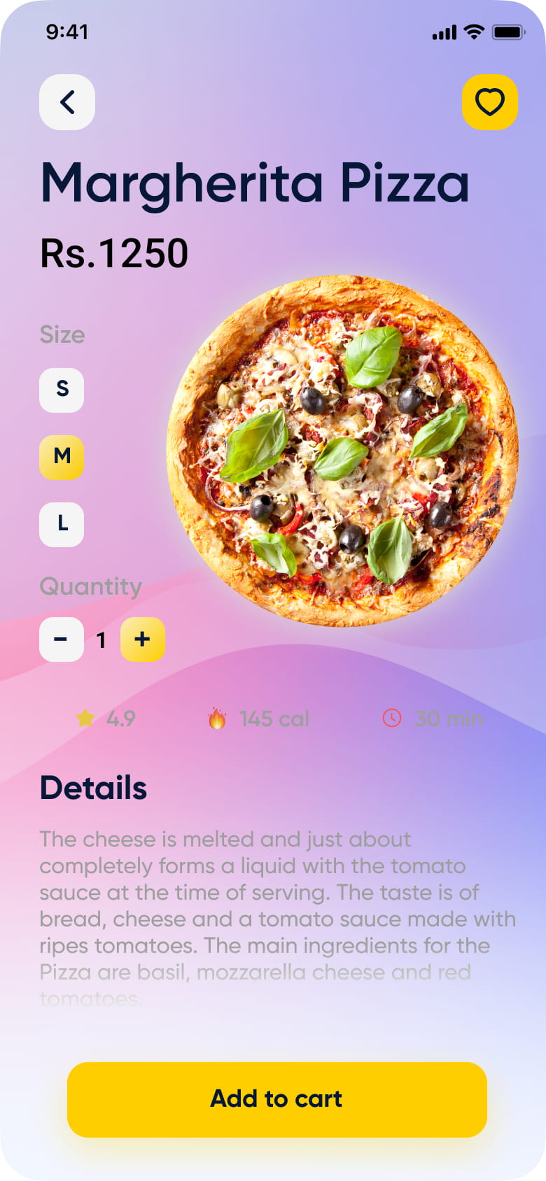 披萨在线订购APP UI模板插图3