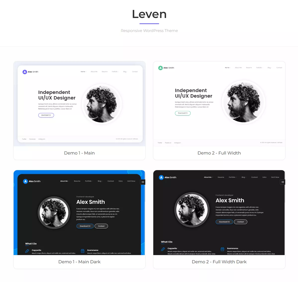 图片[1]-Leven v1.8.0 – 个人简历 WordPress 主题-得设创意