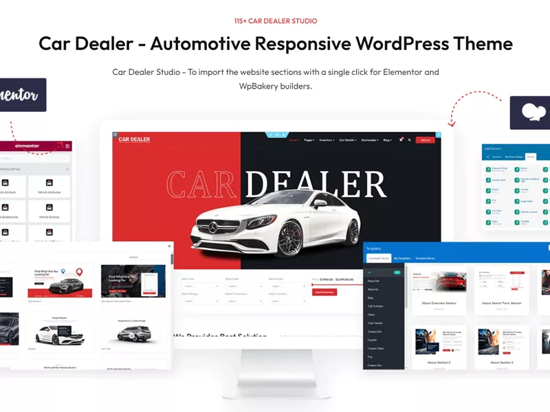 Car Dealer – 汽车经销响应 WordPress 主题-得设创意