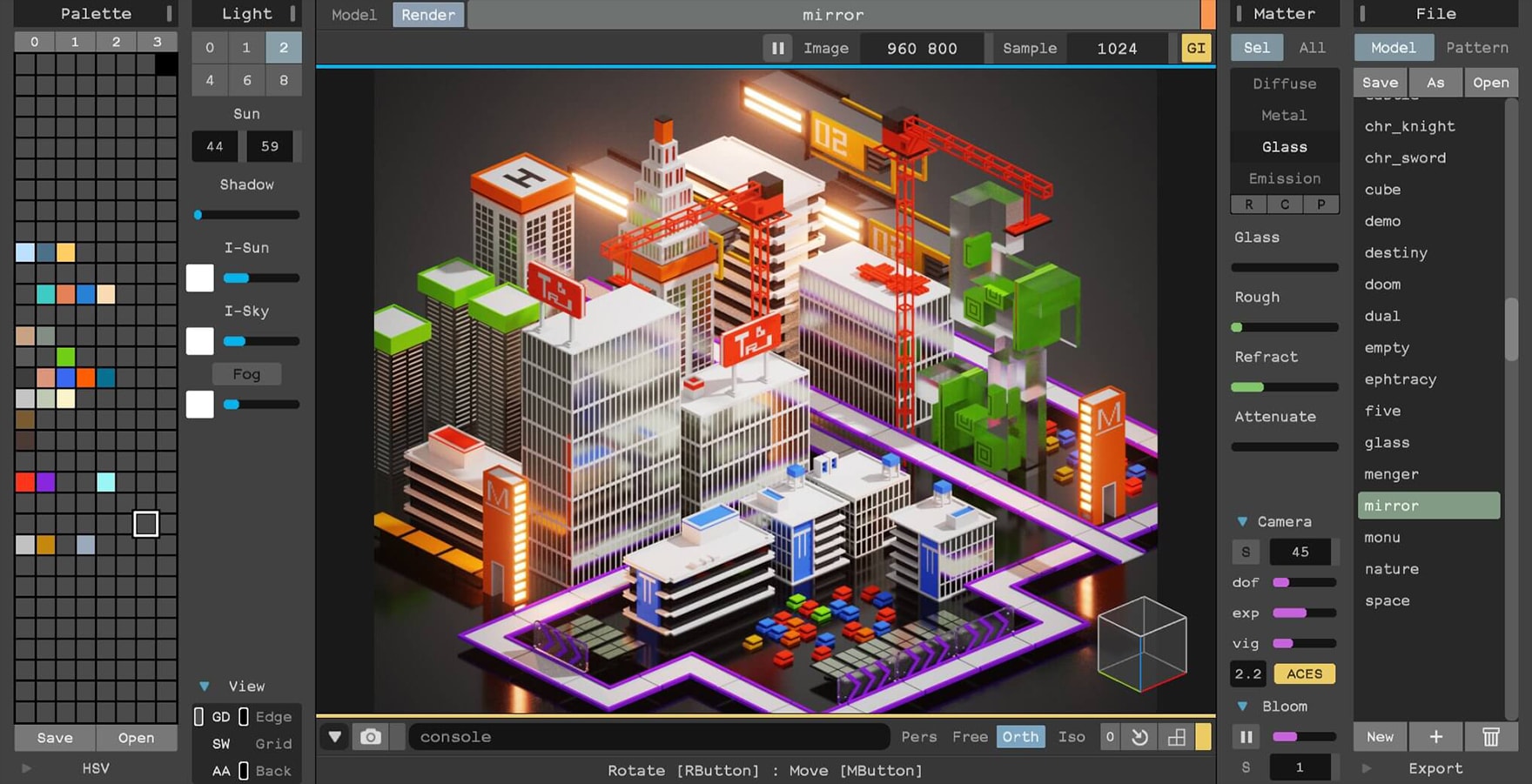 图片[3]-WIN/MAC工具！MagicaVoxel 0.99.6.2 像素编辑器，像搭积木一样做3D场景-得设创意